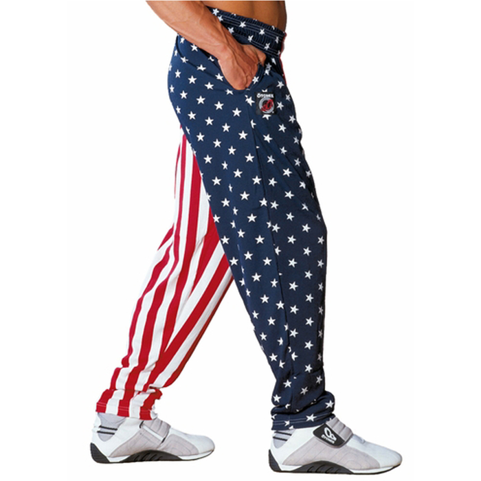 Otomix Workout Pants American Flag Baggy Pant Bodybuilding Trousers Gymwear S