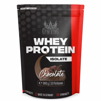 Gym King Whey Protein Isolat 1000g Beutel Schokolade
