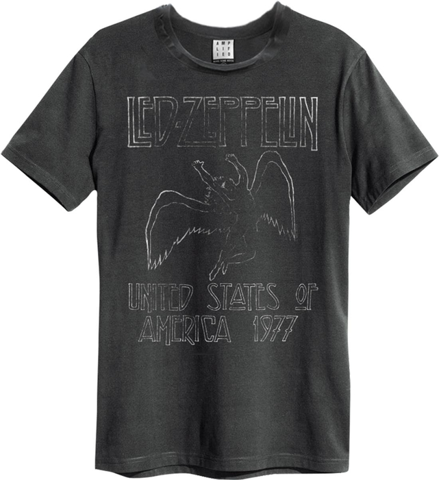 Amplified Unisex T-Shirt Led Zeppelin Tour 77