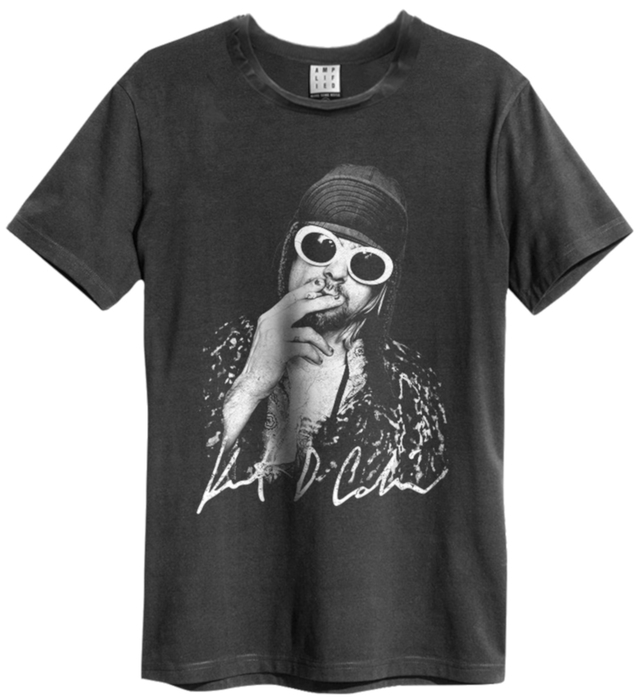 Amplified Unisex T-Shirt Kurt Cobain Photograph M