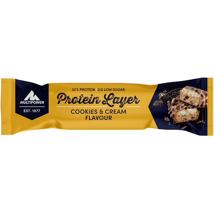 Multipower Power Layer und Protein Layer 18 x 50g Riegel Kiste Cookies & Cream