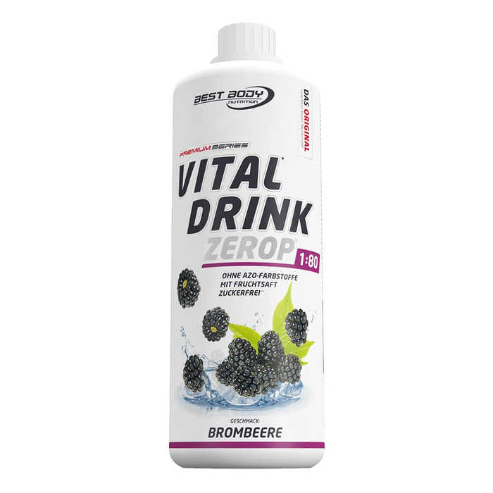 Best Body Vital Drink 1000ml Flasche Mineraldrink Brombeere