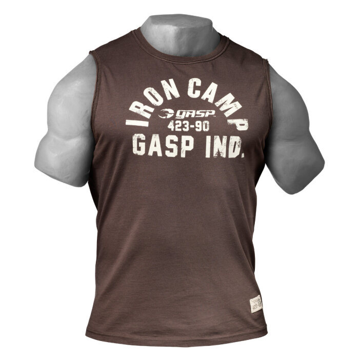 GASP Thowback Sleeveless Shirt Tank Top Timber XXL