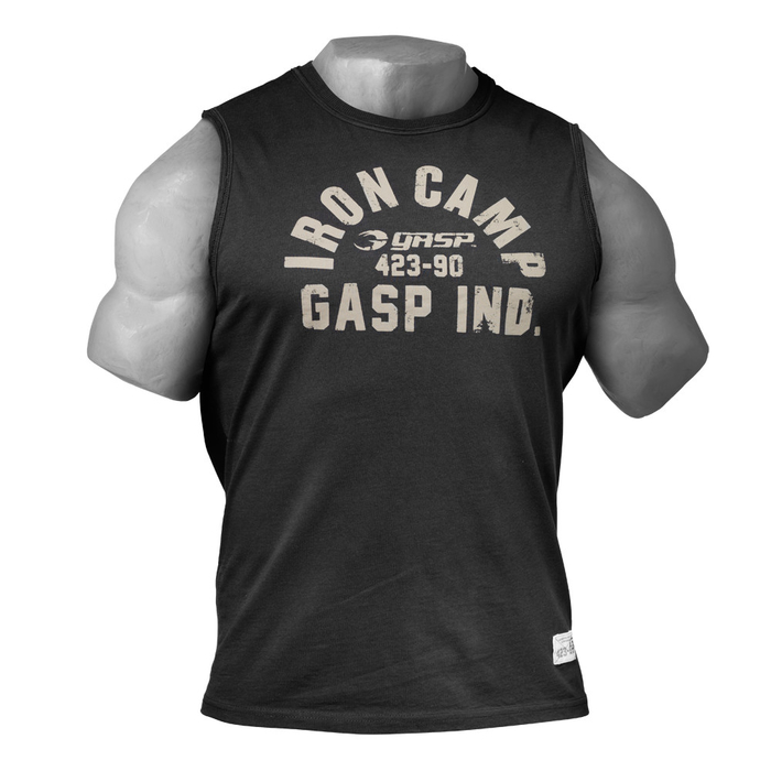 GASP Thowback Sleeveless Shirt Tank Top Wash Black S