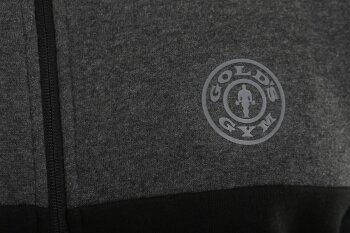 Golds Gym FZ Tech Hoodie black/charcoal marl