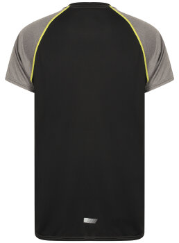 Golds Gym Crew Neck Performance T-Shirt Grey/Black XL