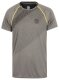 Golds Gym Crew Neck Performance T-Shirt Grey/Black XL