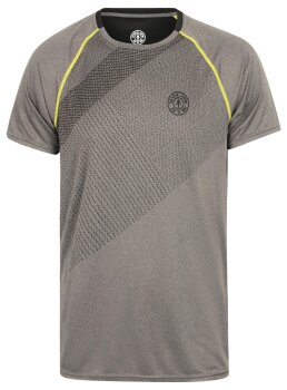 Golds Gym Crew Neck Performance T-Shirt Grey/Black XXL