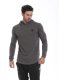 Golds Gym Long Sleeve Hooded Sweathshirt Charcoal M
