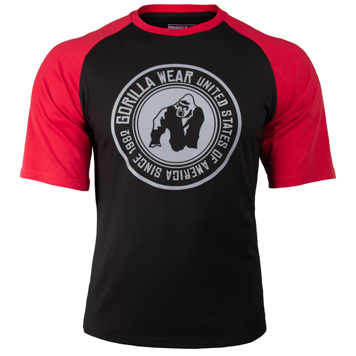 Gorilla Wear Texas T-Shirt - Black / Red