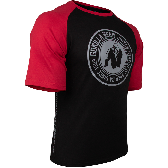 Gorilla Wear Texas T-Shirt - Black / Red