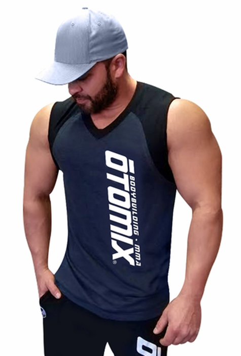 Otomix Gym V-Neck Performance Bodybuilding Muscle Shooter L