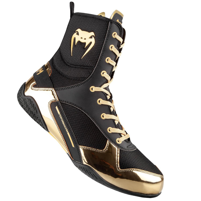 Venum Elite Boxing Shoes Boxstiefel Boxschuh Schwarz-Gold