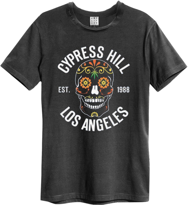 Amplified Cypress Hill Floral Skull T-Shirt Unisex M