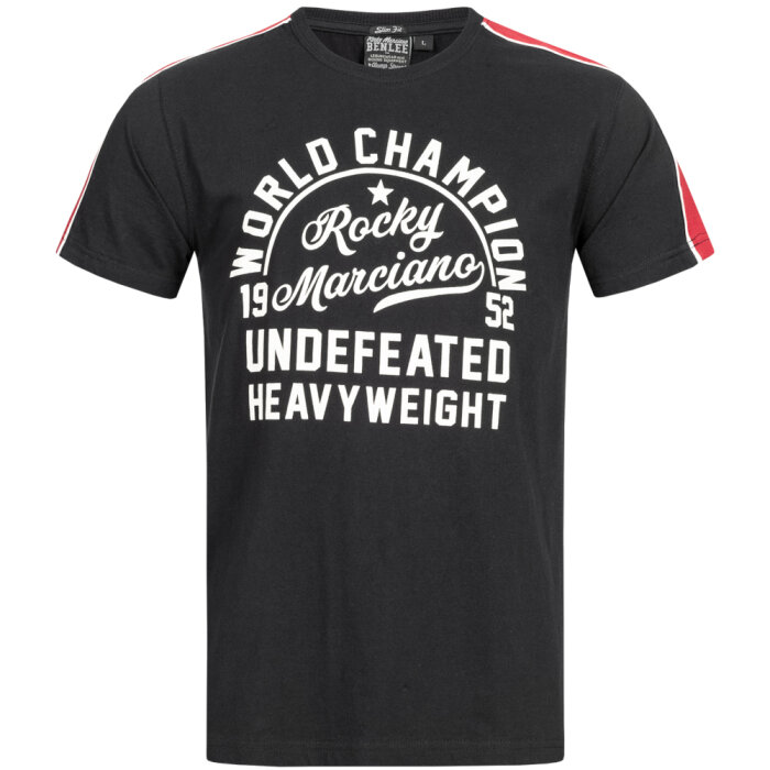 Benlee Binfield T-Shirt Schwarz-Rot Herren Slim Fit Shirt XXXL