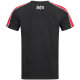 Benlee Binfield T-Shirt Schwarz-Rot Herren Slim Fit Shirt XXXL