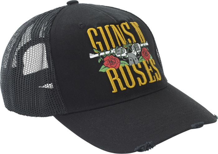 Amplified Trucker Cap Guns N Roses Stacked Logo