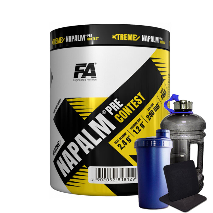 Fitness Authority Xtreme Napalm 500g + Bonus Pear Kiwi Waterjug