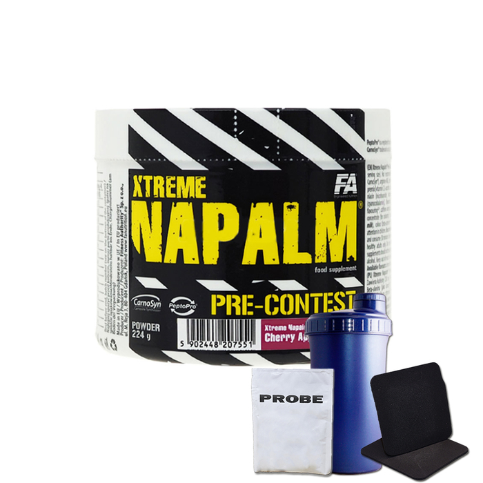Fitness Authority Xtreme Napalm PreContest 224g + Bonus Pear Kiwi Shaker