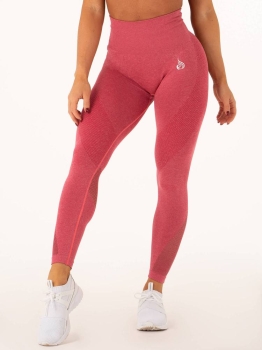 Ryderwear Seamless Tights Leggings Hot Pink Marl