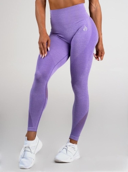 Ryderwear Seamless Tights Leggings Purple Marl