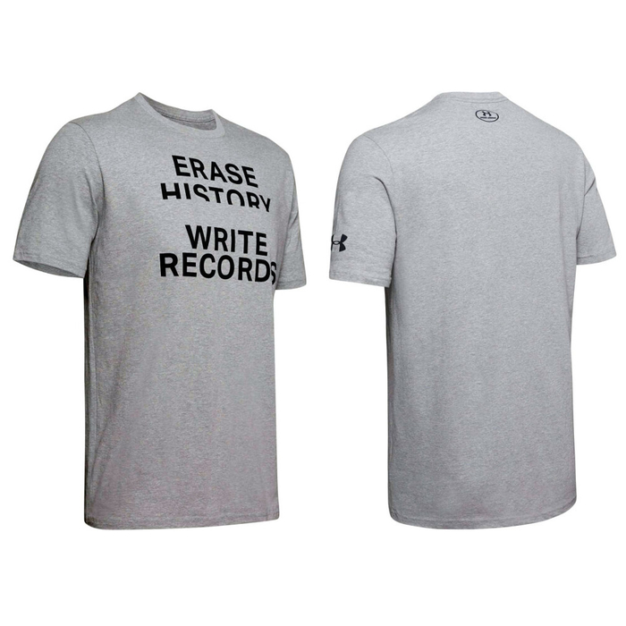 Under Armour Write Records Kurzarm Shirt Grau L