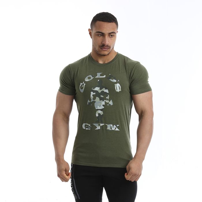 Golds Gym Camo Joe Printed T-Shirt Army m