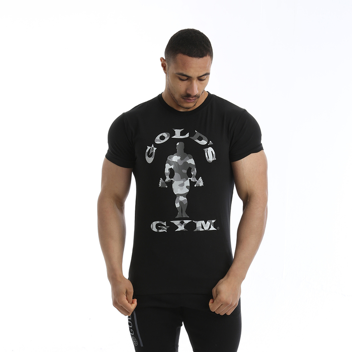 Golds Gym Camo Joe Printed T-Shirt Black M