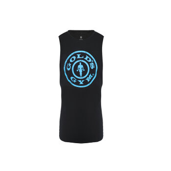 Golds Gym Drop Armhole Vest Tank Top black XXL