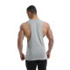 Golds Gym Drop Armhole Vest Tank Top grey marl