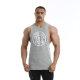 Golds Gym Drop Armhole Vest Tank Top grey marl s