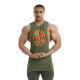 Golds Gym Drop Armhole Vest Tank Top khaki s