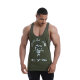 Golds Gym Camo Joe Printed Vest Tank Top army marl