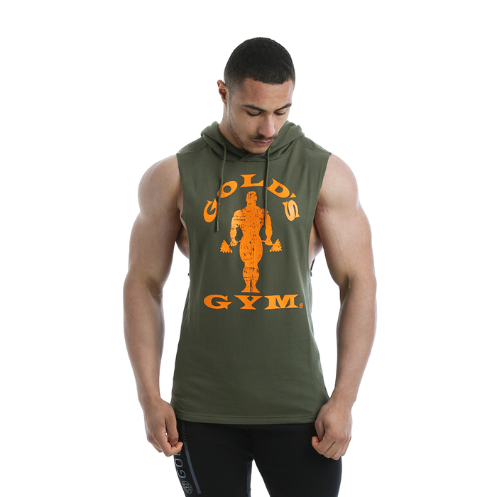Golds Gym Mens Drop Armhole Sweatshirt army S