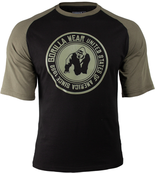 Gorilla Wear Texas T-Shirt - Black / Army Green