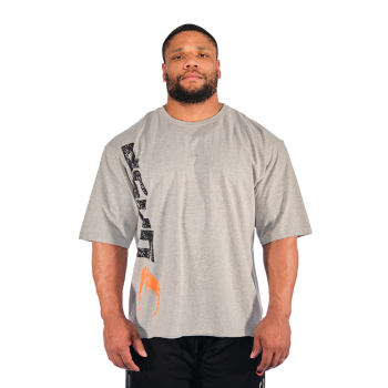 GASP Iron Tee Greymelange Black M