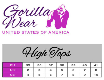 Gorilla Wear Shoes Womens High Tops Pink 37