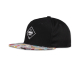 Djinns 5 Panel Snapback Cap Rubber Aztek Black