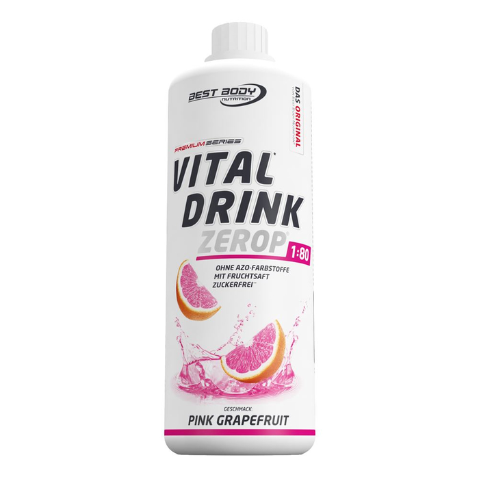 Best Body Vital Drink 1000ml Flasche Mineraldrink Pink Grapefruit
