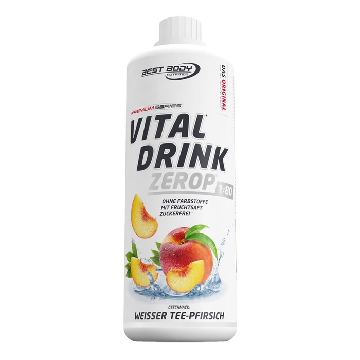 Best Body Vital Drink 1000ml Flasche Mineraldrink Weier Tee Pfirsich