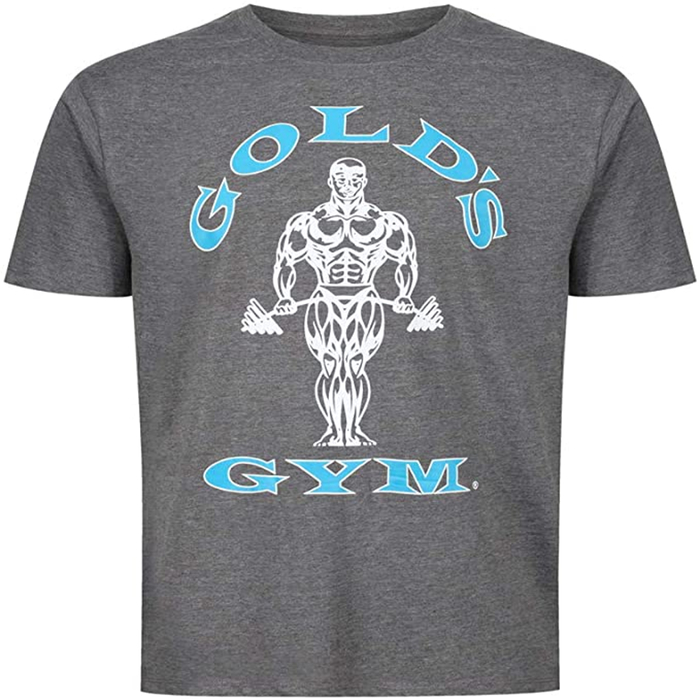 Golds Gym Muscle Joe T-Shirt Grau/Trkis L