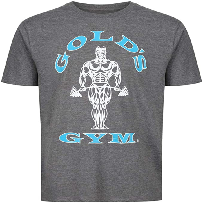 Golds Gym Muscle Joe T-Shirt Grau/Trkis XL