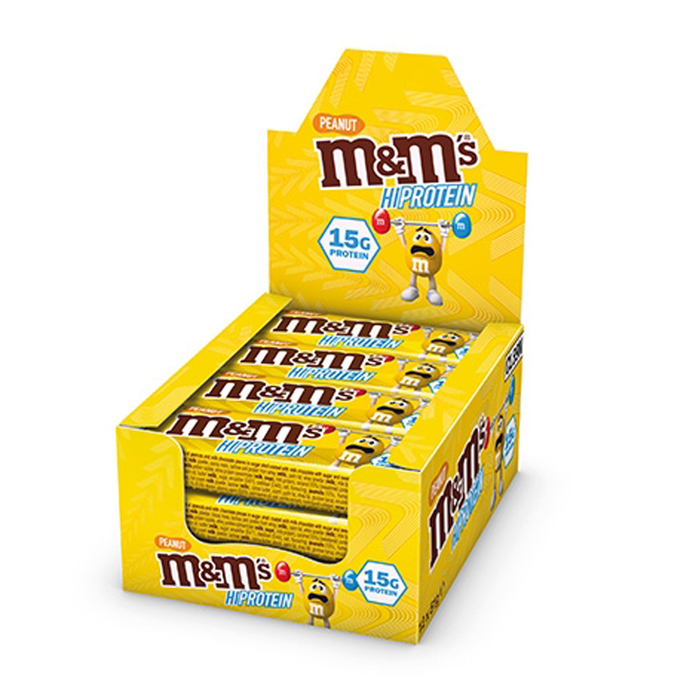 Mars m&ms Hi Protein Bar 12 x 51g Riegel Kiste Peanut