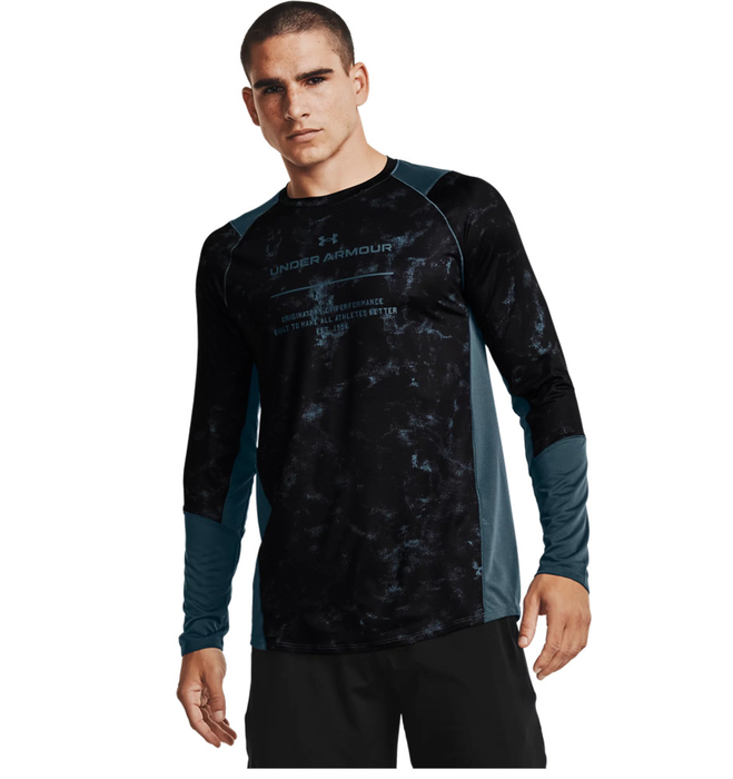 Under Armour MK-1 Graphic Long Sleeve Blue M