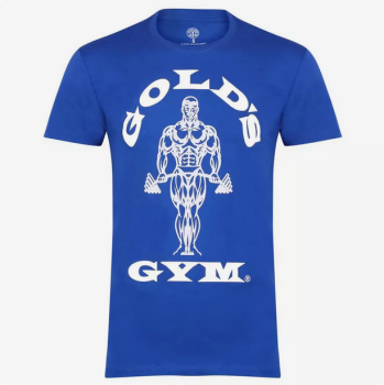 Golds Gym Muscle Joe T-Shirt blau/weiß L