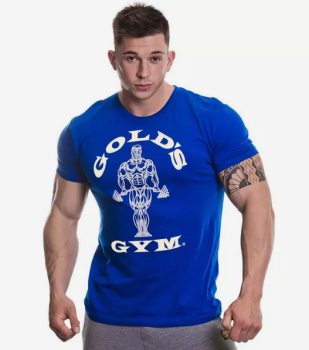 Golds Gym Muscle Joe T-Shirt blau/weiß L