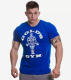 Golds Gym Muscle Joe T-Shirt blau/weiß L