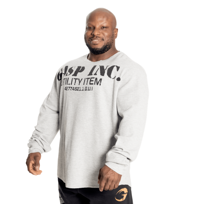 GASP Thermal Gym Sweater (220591) Greymelange Medium
