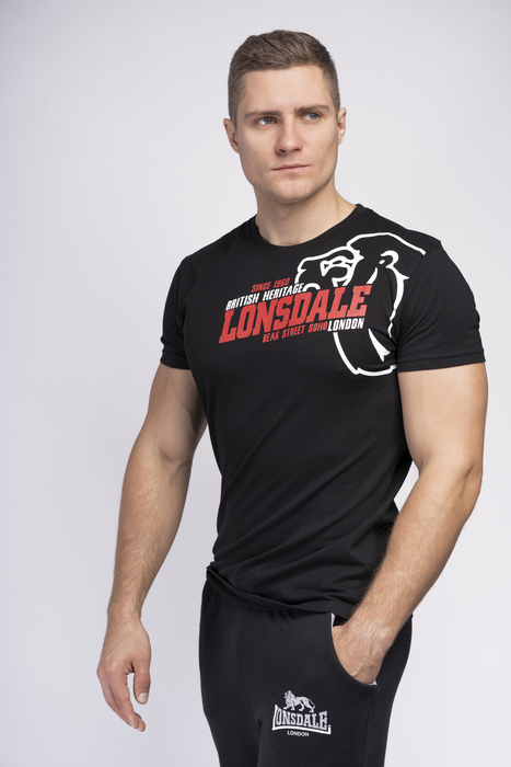 Lonsdale Men T-Shirt WALKLEY black-L