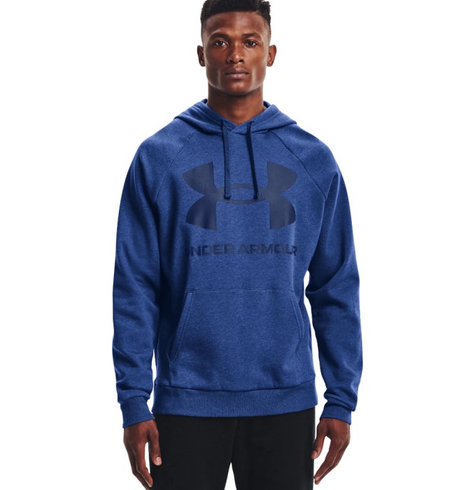 Under Armour UA Rival Fleece Big Logo Hoodie Blue M